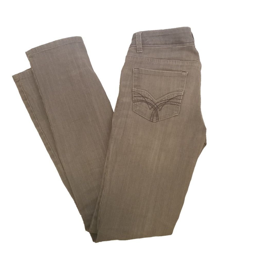 Gray Paris Blues Low Rise Straight Leg Jeans
